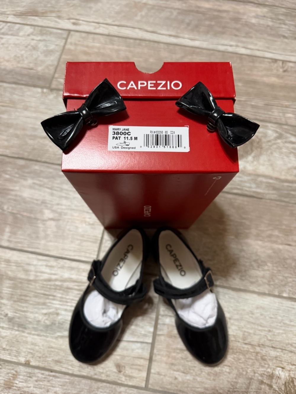 Capezio Black Patent Mary Jane Tap Dance Shoes for Kids Sz 11.5 & 10 available
